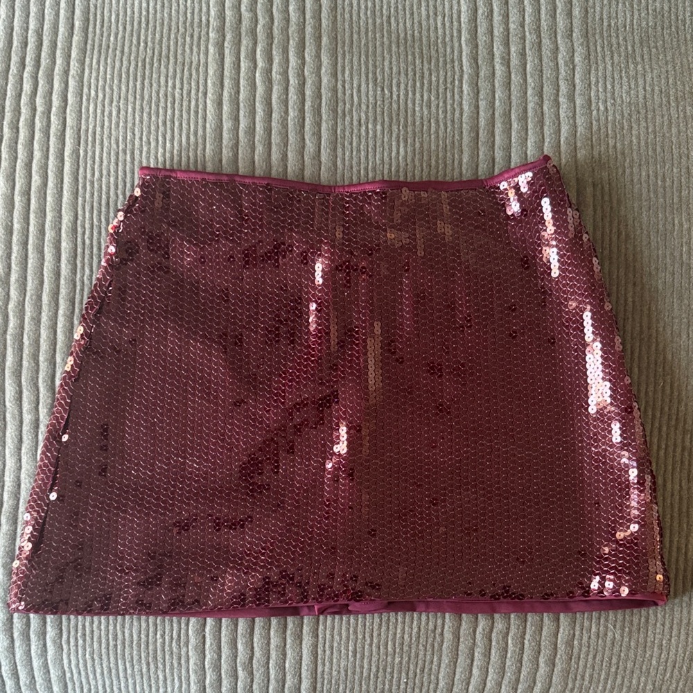 Abercrombie & Fitch Shimmering Pink Mini Skirt